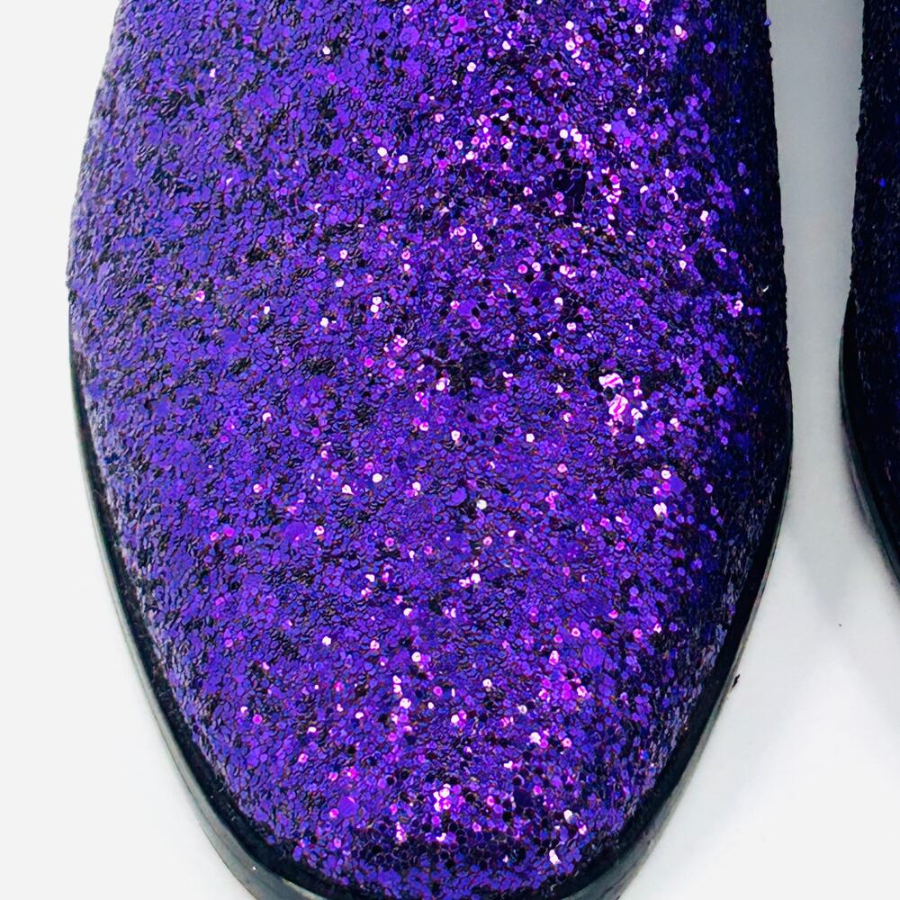 ENZO PURPLE GLITTER SHOES - Picture 4 of 9